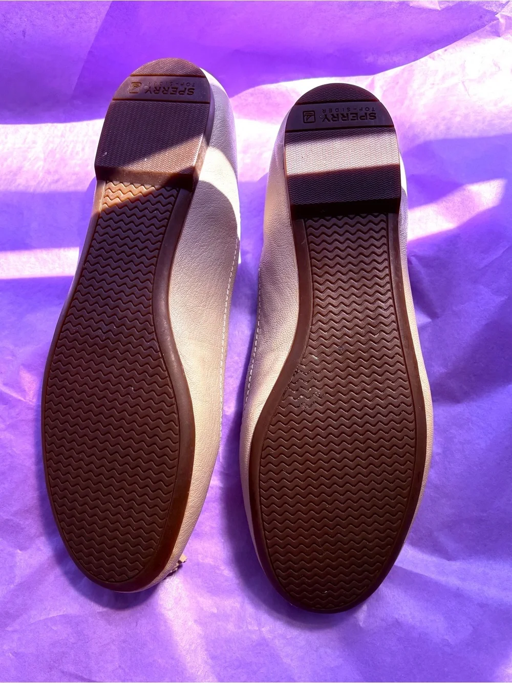 Sperry Cream Tassel Ballet Flats